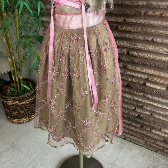 Stockerpoint Alison Pink Corset Tyrol Dirndl Oktorfest NWT Size 34 - Picture 8 of 13